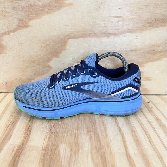 Brooks Blue Athletic Running Shoes with Mesh Upper - Picture 4 of 9